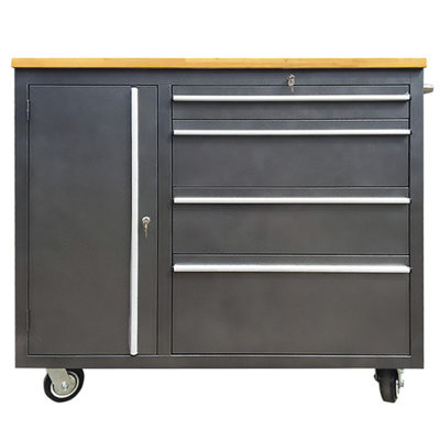 Platinum Range Roller Tool Box with Bench - single